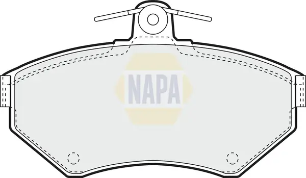 Bremsbelagsatz, Scheibenbremse Vorderachse NAPA NBP1216