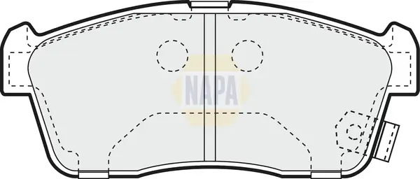 Bremsbelagsatz, Scheibenbremse Vorderachse NAPA NBP1225
