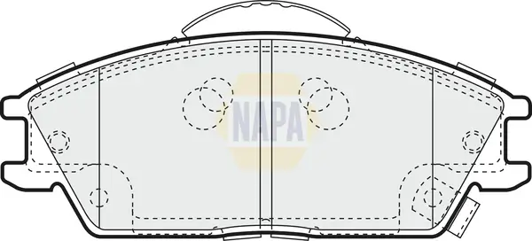 Bremsbelagsatz, Scheibenbremse Vorderachse NAPA NBP1228