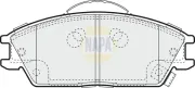 Bremsbelagsatz, Scheibenbremse Vorderachse NAPA NBP1228