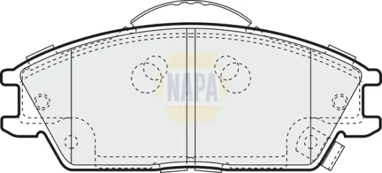 Bremsbelagsatz, Scheibenbremse Vorderachse NAPA NBP1228 Bild Bremsbelagsatz, Scheibenbremse Vorderachse NAPA NBP1228