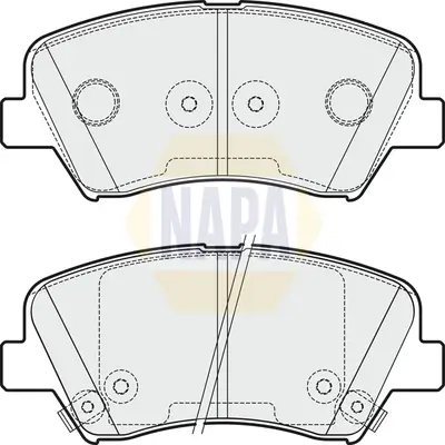 Bremsbelagsatz, Scheibenbremse Vorderachse NAPA NBP1235