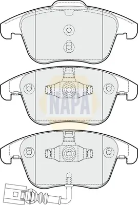 Bremsbelagsatz, Scheibenbremse Vorderachse NAPA NBP1243 Bild Bremsbelagsatz, Scheibenbremse Vorderachse NAPA NBP1243