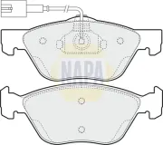 Bremsbelagsatz, Scheibenbremse Vorderachse NAPA NBP1247