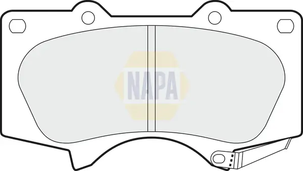 Bremsbelagsatz, Scheibenbremse Vorderachse NAPA NBP1248