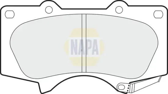 Bremsbelagsatz, Scheibenbremse Vorderachse NAPA NBP1248 Bild Bremsbelagsatz, Scheibenbremse Vorderachse NAPA NBP1248