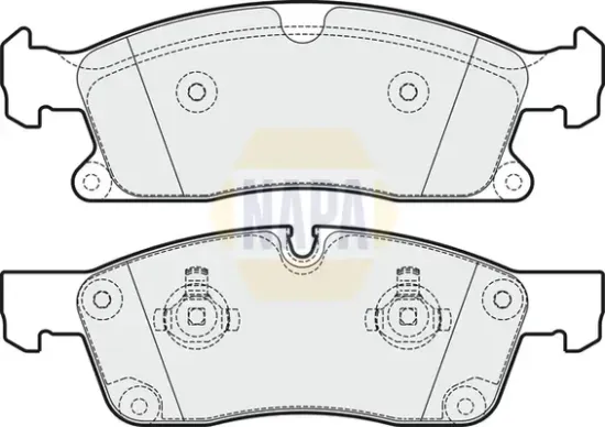 Bremsbelagsatz, Scheibenbremse Vorderachse NAPA NBP1251 Bild Bremsbelagsatz, Scheibenbremse Vorderachse NAPA NBP1251