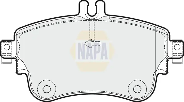 Bremsbelagsatz, Scheibenbremse Vorderachse NAPA NBP1252