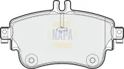 Bremsbelagsatz, Scheibenbremse Vorderachse NAPA NBP1252