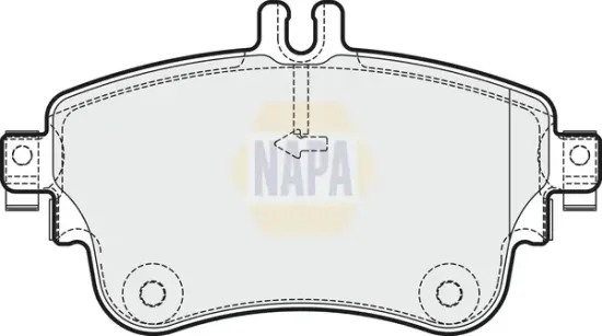 Bremsbelagsatz, Scheibenbremse Vorderachse NAPA NBP1252 Bild Bremsbelagsatz, Scheibenbremse Vorderachse NAPA NBP1252