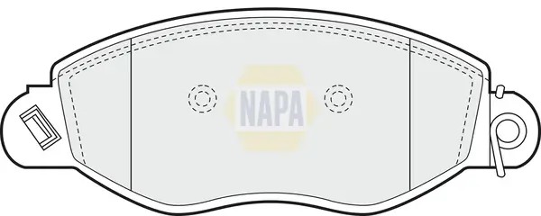 Bremsbelagsatz, Scheibenbremse Vorderachse NAPA NBP1256