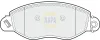 Bremsbelagsatz, Scheibenbremse Vorderachse NAPA NBP1256