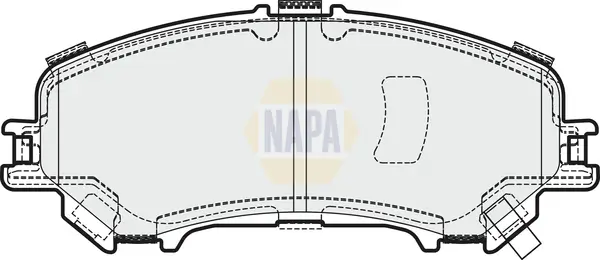 Bremsbelagsatz, Scheibenbremse Vorderachse NAPA NBP1259