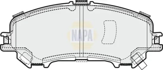 Bremsbelagsatz, Scheibenbremse Vorderachse NAPA NBP1259 Bild Bremsbelagsatz, Scheibenbremse Vorderachse NAPA NBP1259