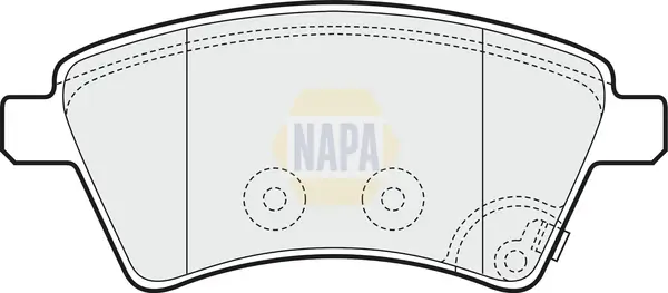 Bremsbelagsatz, Scheibenbremse Vorderachse NAPA NBP1260