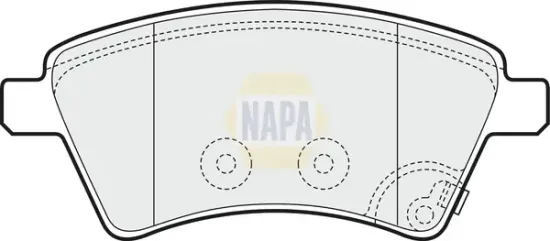 Bremsbelagsatz, Scheibenbremse Vorderachse NAPA NBP1260 Bild Bremsbelagsatz, Scheibenbremse Vorderachse NAPA NBP1260