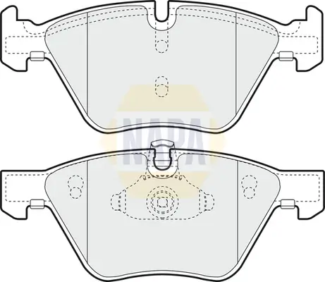 Bremsbelagsatz, Scheibenbremse Vorderachse NAPA NBP1276 Bild Bremsbelagsatz, Scheibenbremse Vorderachse NAPA NBP1276