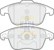 Bremsbelagsatz, Scheibenbremse Vorderachse NAPA NBP1277