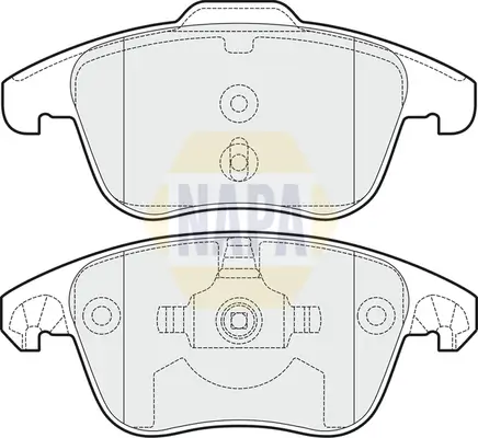 Bremsbelagsatz, Scheibenbremse Vorderachse NAPA NBP1277 Bild Bremsbelagsatz, Scheibenbremse Vorderachse NAPA NBP1277