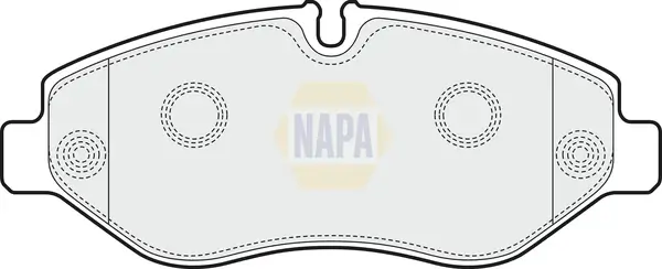 Bremsbelagsatz, Scheibenbremse Vorderachse NAPA NBP1280