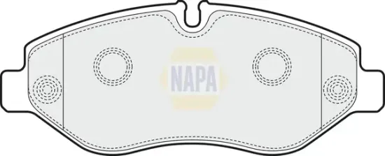 Bremsbelagsatz, Scheibenbremse Vorderachse NAPA NBP1280 Bild Bremsbelagsatz, Scheibenbremse Vorderachse NAPA NBP1280