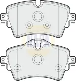 Bremsbelagsatz, Scheibenbremse Vorderachse NAPA NBP1283