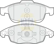 Bremsbelagsatz, Scheibenbremse Vorderachse NAPA NBP1286