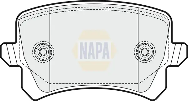 Bremsbelagsatz, Scheibenbremse Hinterachse NAPA NBP1293