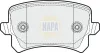 Bremsbelagsatz, Scheibenbremse Hinterachse NAPA NBP1293