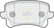 Bremsbelagsatz, Scheibenbremse Hinterachse NAPA NBP1293