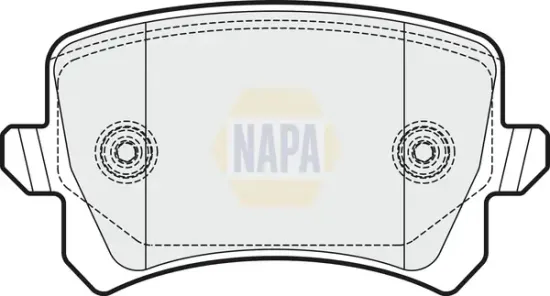 Bremsbelagsatz, Scheibenbremse Hinterachse NAPA NBP1293 Bild Bremsbelagsatz, Scheibenbremse Hinterachse NAPA NBP1293