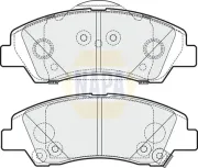 Bremsbelagsatz, Scheibenbremse Vorderachse NAPA NBP1301