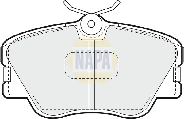 Bremsbelagsatz, Scheibenbremse NAPA NBP1307