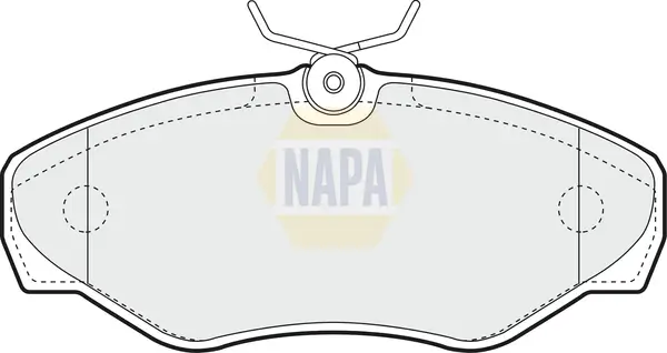 Bremsbelagsatz, Scheibenbremse Vorderachse NAPA NBP1314