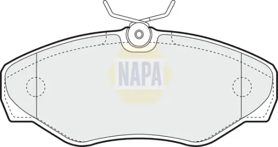 Bremsbelagsatz, Scheibenbremse Vorderachse NAPA NBP1314 Bild Bremsbelagsatz, Scheibenbremse Vorderachse NAPA NBP1314