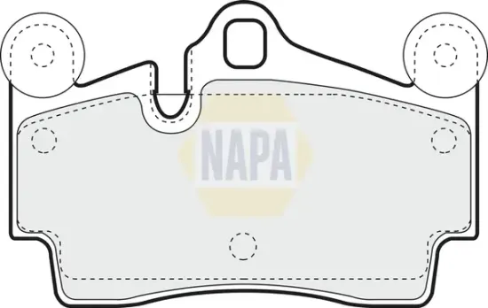 Bremsbelagsatz, Scheibenbremse Hinterachse NAPA NBP1319 Bild Bremsbelagsatz, Scheibenbremse Hinterachse NAPA NBP1319