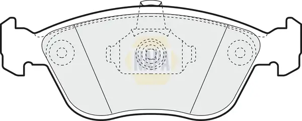 Bremsbelagsatz, Scheibenbremse Vorderachse NAPA NBP1324