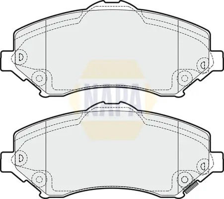 Bremsbelagsatz, Scheibenbremse Vorderachse NAPA NBP1326