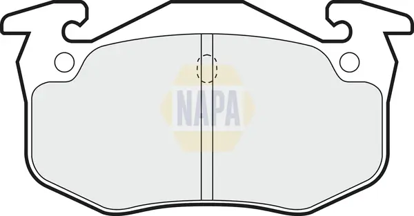 Bremsbelagsatz, Scheibenbremse Hinterachse NAPA NBP1331
