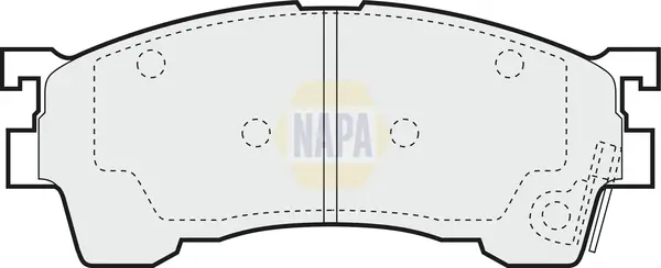 Bremsbelagsatz, Scheibenbremse Vorderachse NAPA NBP1332