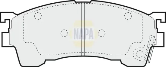 Bremsbelagsatz, Scheibenbremse Vorderachse NAPA NBP1332 Bild Bremsbelagsatz, Scheibenbremse Vorderachse NAPA NBP1332