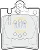 Bremsbelagsatz, Scheibenbremse Hinterachse NAPA NBP1333