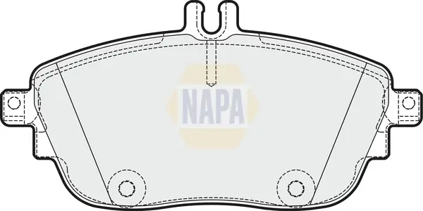 Bremsbelagsatz, Scheibenbremse Vorderachse NAPA NBP1337