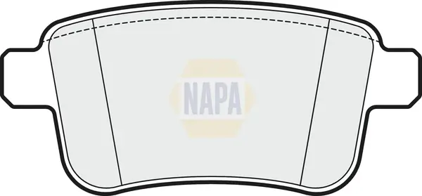 Bremsbelagsatz, Scheibenbremse Hinterachse NAPA NBP1338