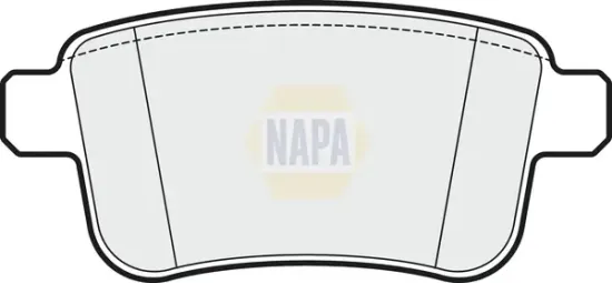 Bremsbelagsatz, Scheibenbremse Hinterachse NAPA NBP1338 Bild Bremsbelagsatz, Scheibenbremse Hinterachse NAPA NBP1338