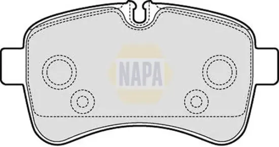 Bremsbelagsatz, Scheibenbremse Hinterachse NAPA NBP1341 Bild Bremsbelagsatz, Scheibenbremse Hinterachse NAPA NBP1341