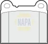 Bremsbelagsatz, Scheibenbremse Hinterachse NAPA NBP1344