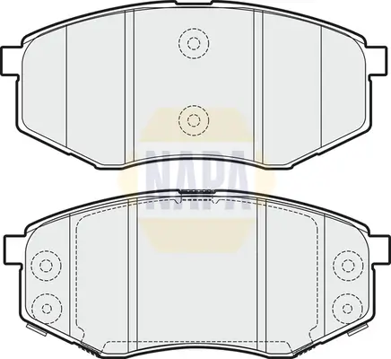 Bremsbelagsatz, Scheibenbremse Vorderachse NAPA NBP1352 Bild Bremsbelagsatz, Scheibenbremse Vorderachse NAPA NBP1352