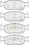 Bremsbelagsatz, Scheibenbremse Vorderachse NAPA NBP1353