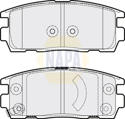 Bremsbelagsatz, Scheibenbremse Hinterachse NAPA NBP1361 Bild Bremsbelagsatz, Scheibenbremse Hinterachse NAPA NBP1361
